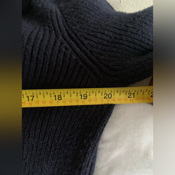 Bottega Veneta Navy Blue V-Neck Sweater Size XL Wool - Picture 4 of 4